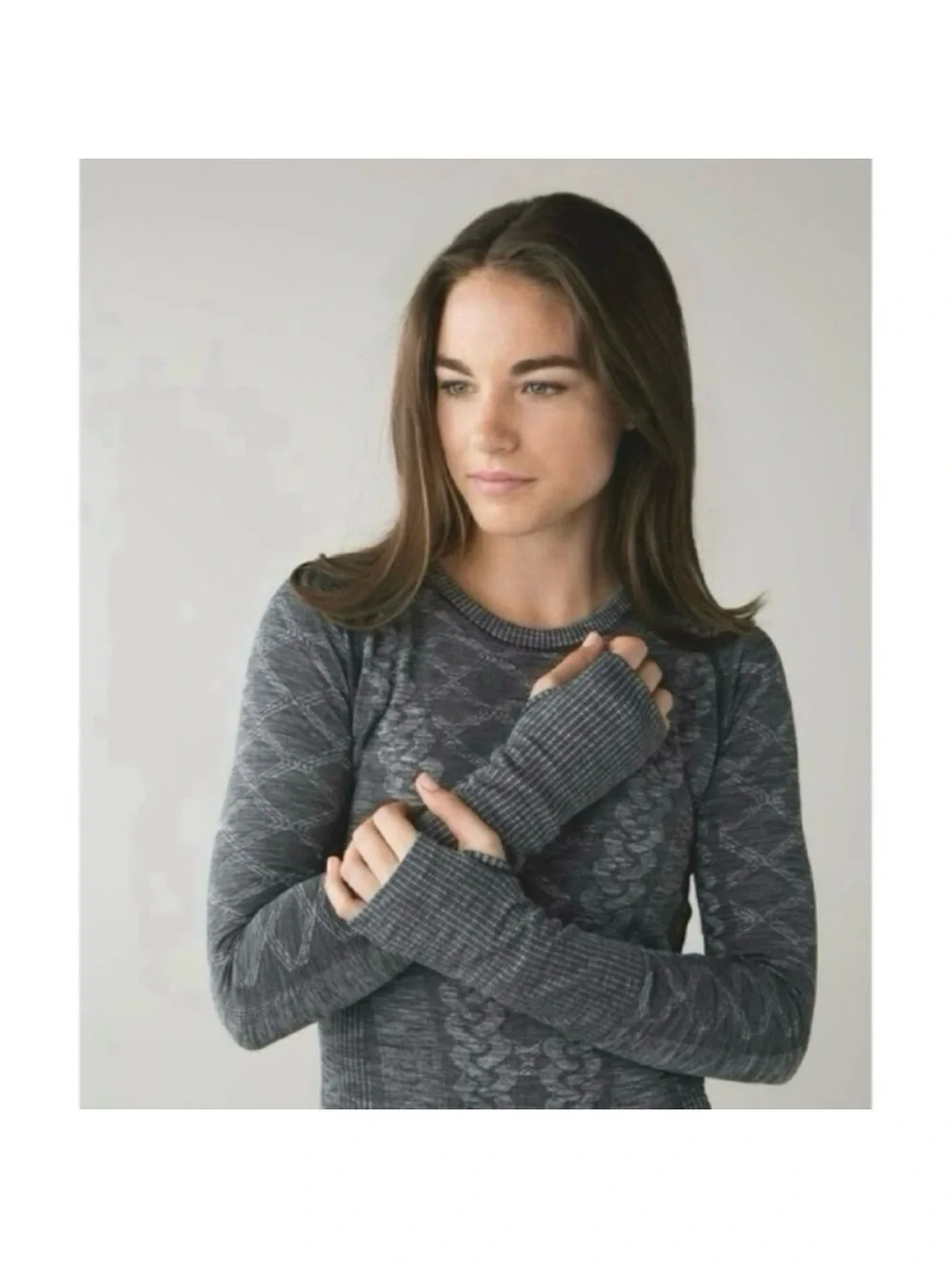 Lululemon Rest Less Pullover (Second Release) Heathered Black Sz 4